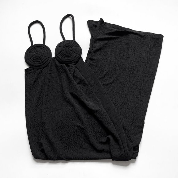 Bahia Maria Coco Maxi Dress Black Size XS NEW NWT - Picture 3 of 10